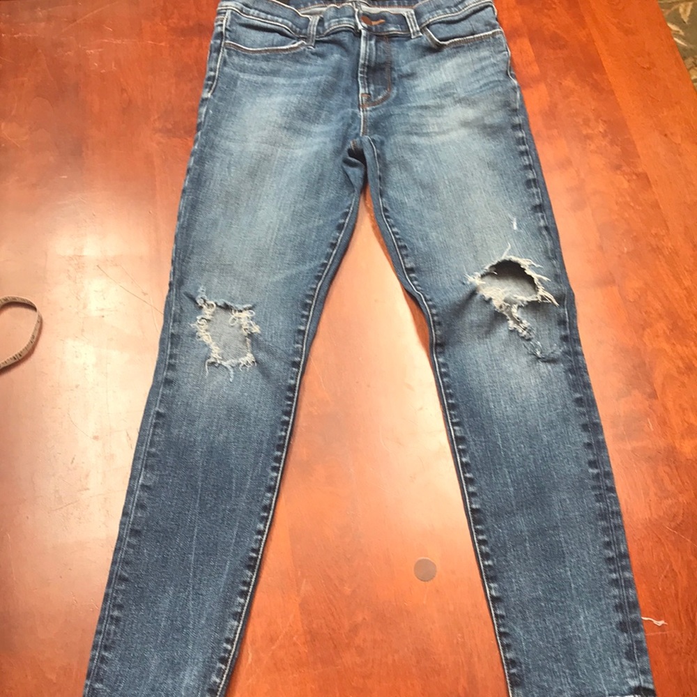 J brand destroyed denim